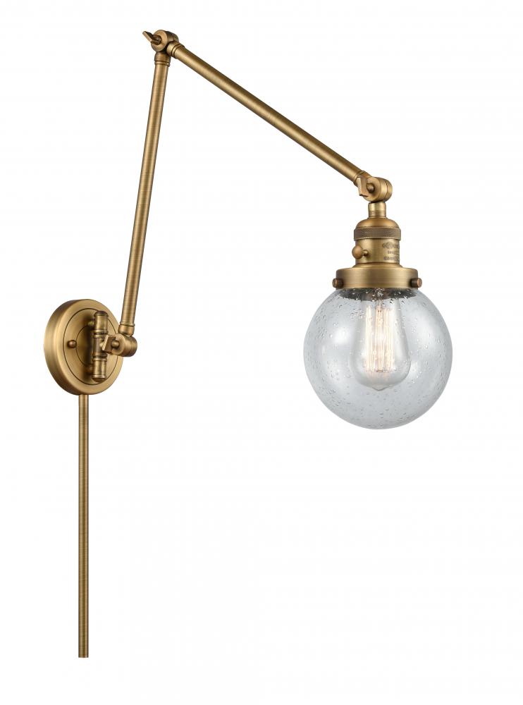 Beacon - 1 Light - 6 inch - Brushed Brass - Swing Arm