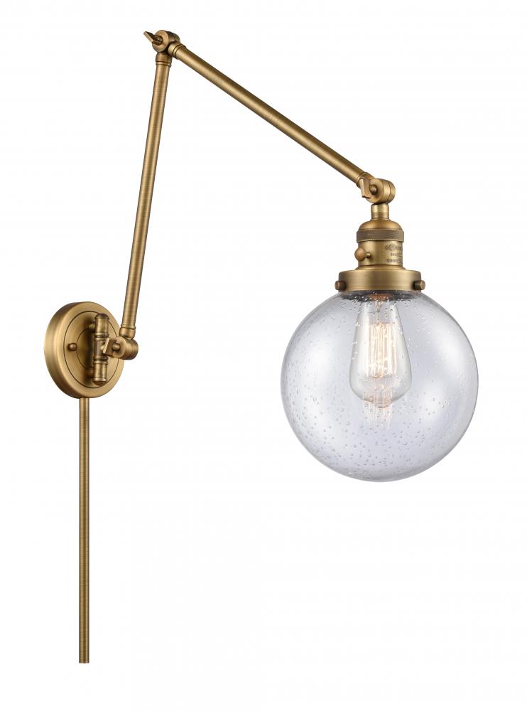 Beacon - 1 Light - 8 inch - Brushed Brass - Swing Arm