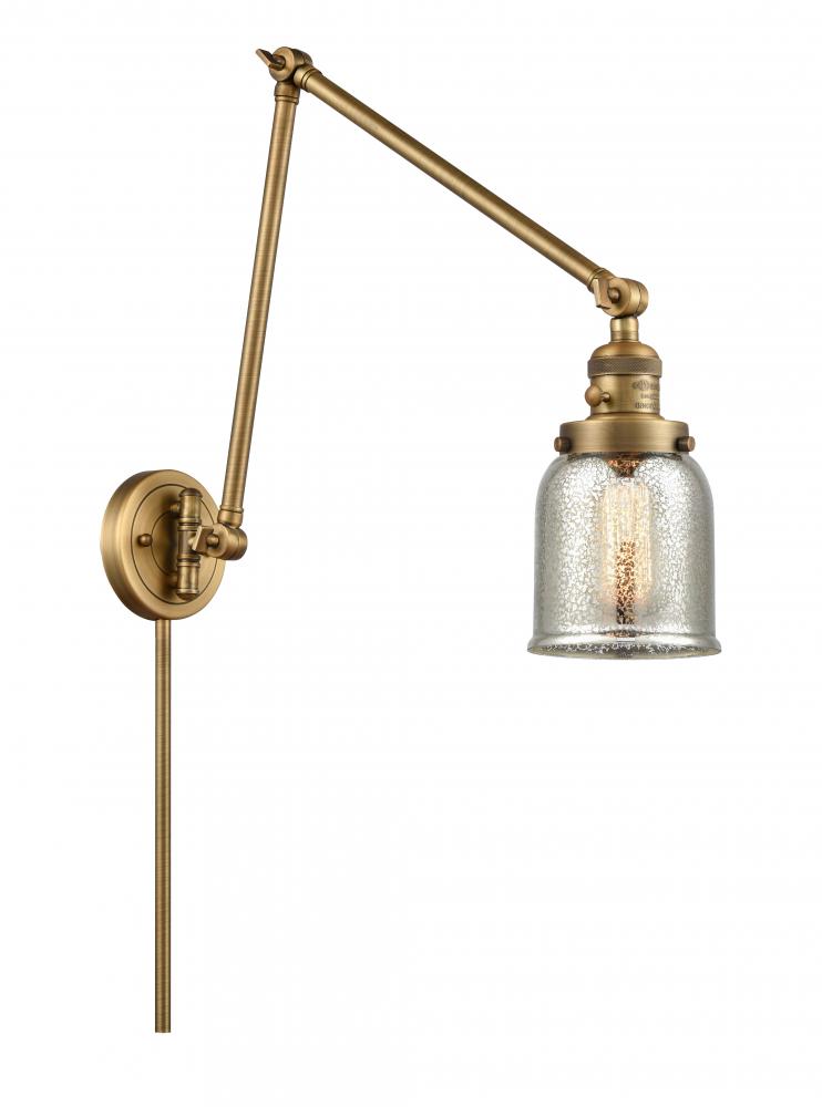 Bell - 1 Light - 8 inch - Brushed Brass - Swing Arm