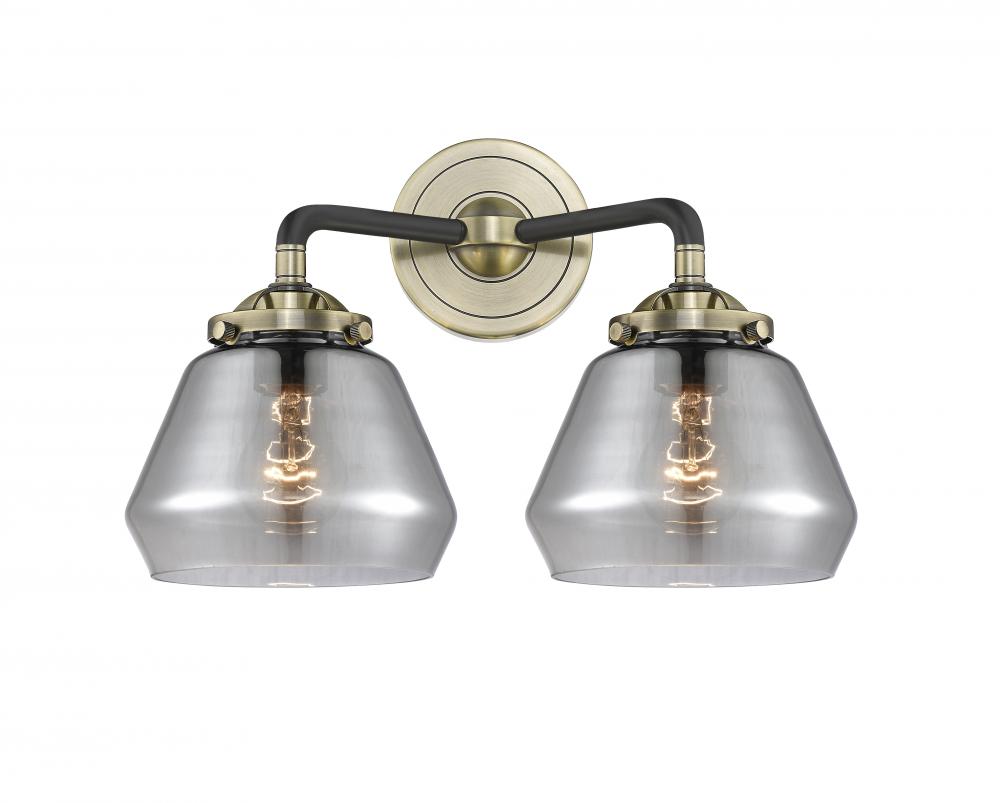 Fulton - 2 Light - 15 inch - Black Antique Brass - Bath Vanity Light