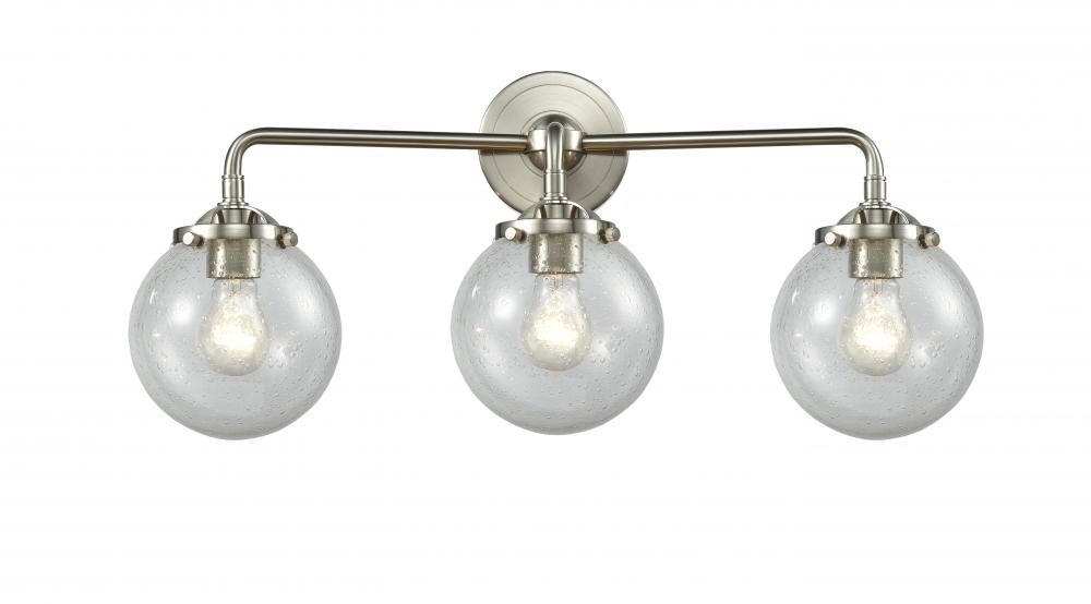 Beacon - 3 Light - 24 inch - Brushed Satin Nickel - Bath Vanity Light