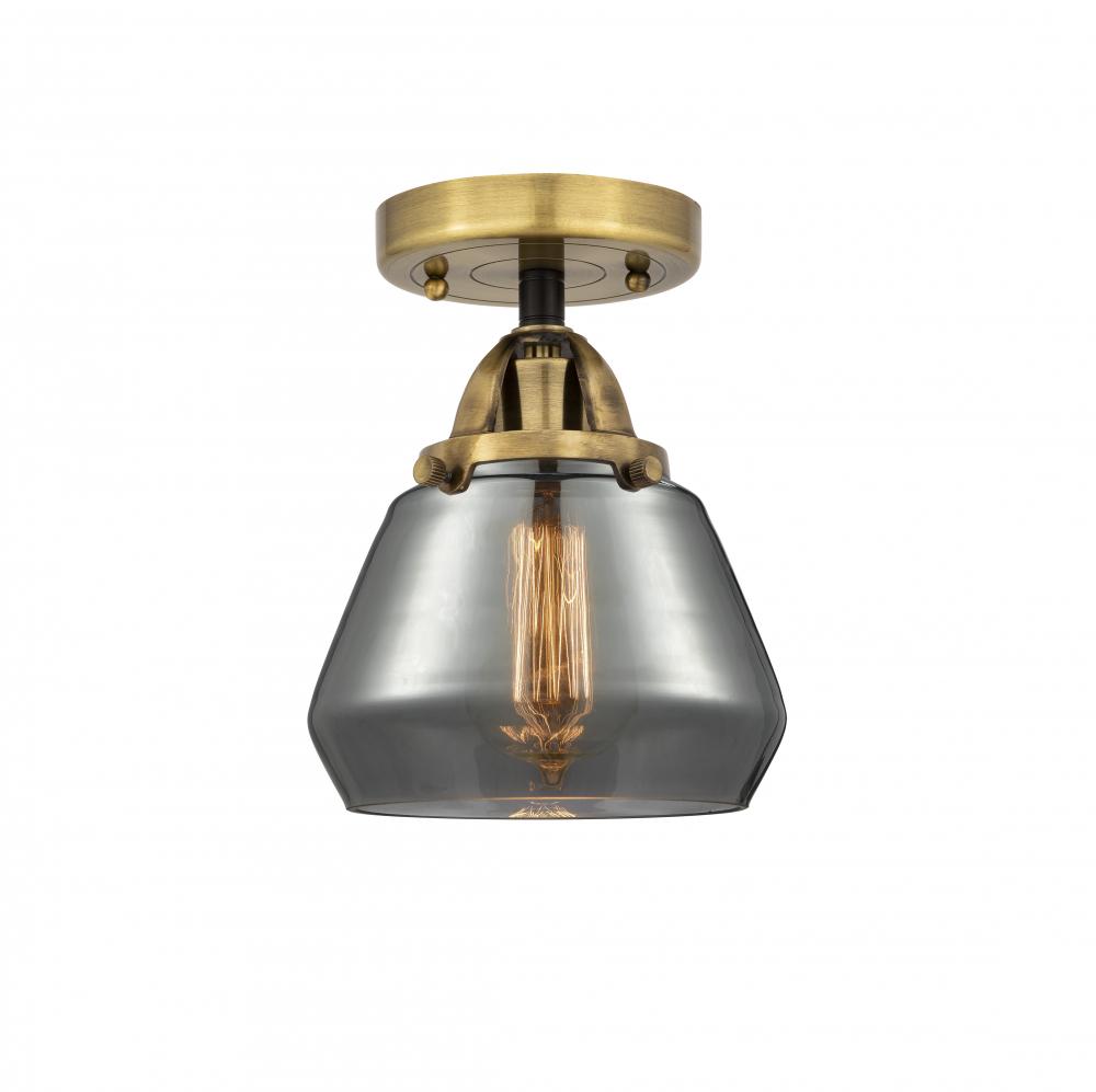 Fulton - 1 Light - 7 inch - Black Antique Brass - Semi-Flush Mount