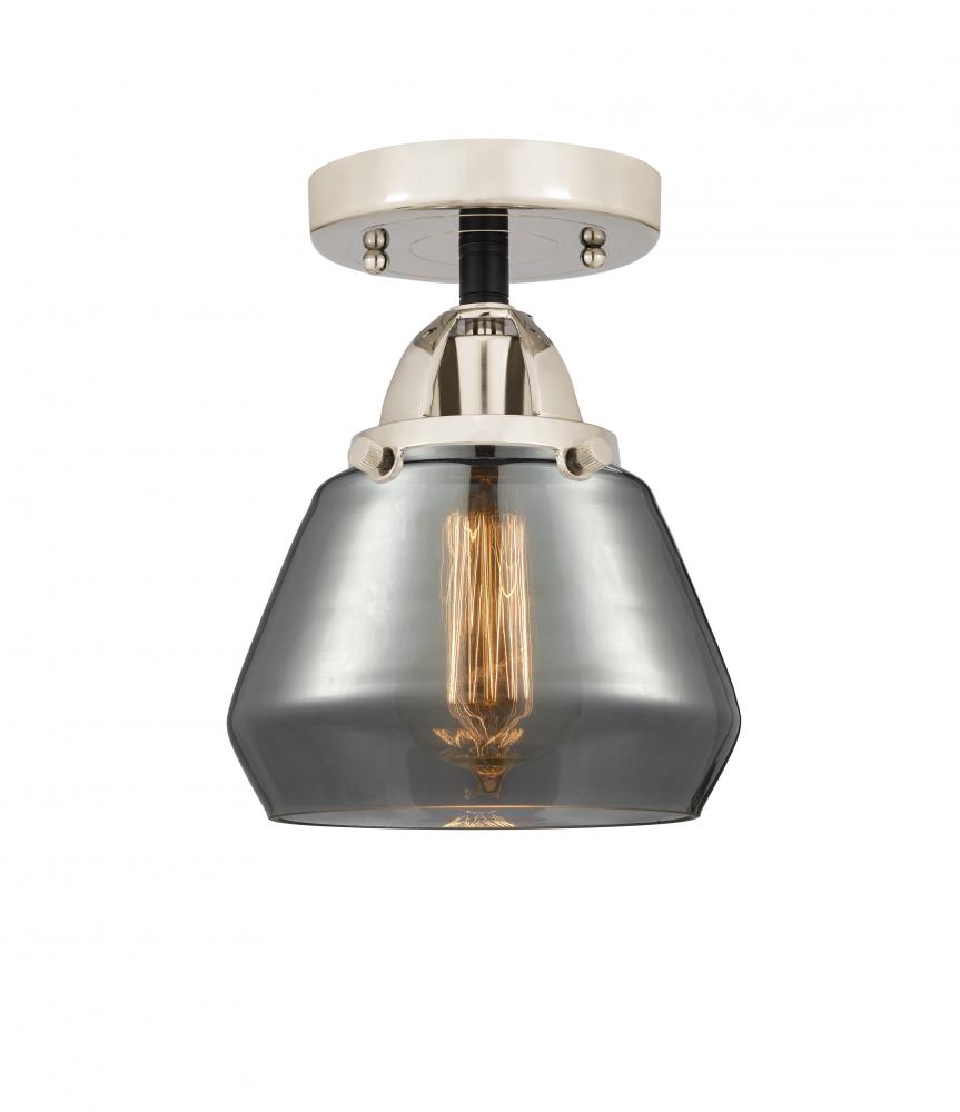 Fulton - 1 Light - 7 inch - Black Polished Nickel - Semi-Flush Mount