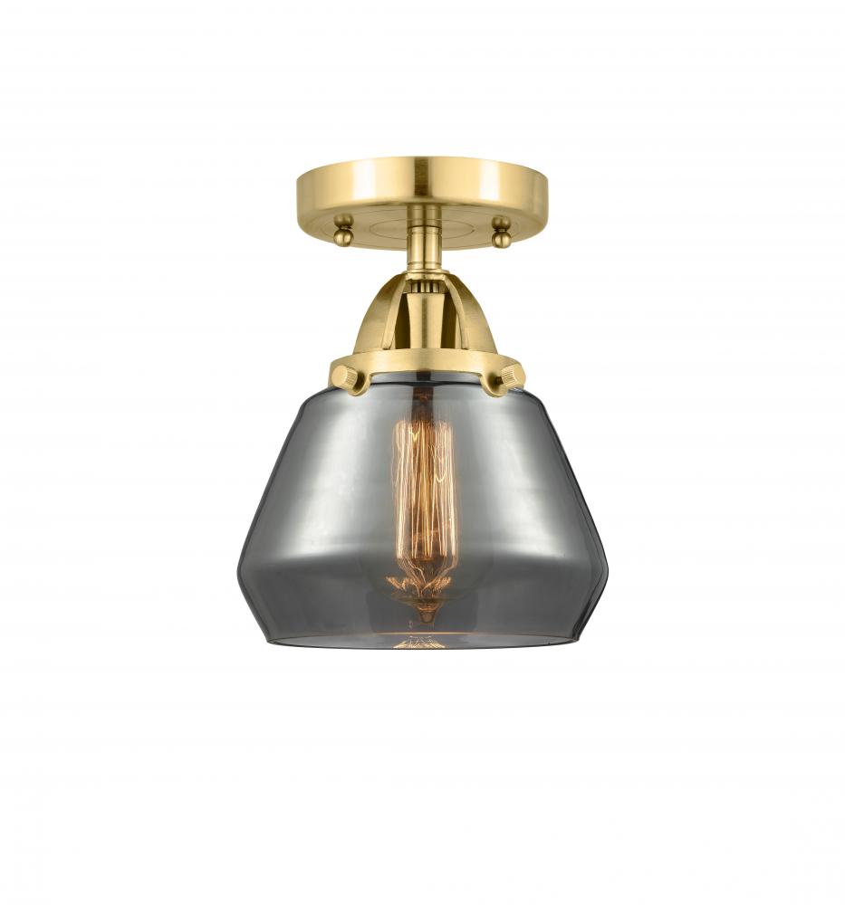 Fulton - 1 Light - 7 inch - Satin Gold - Semi-Flush Mount