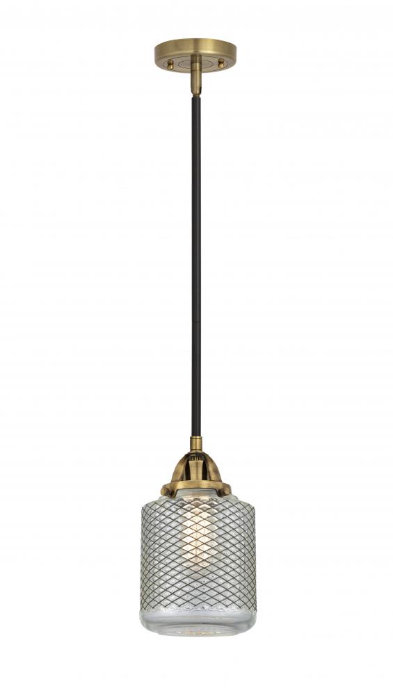 Stanton - 1 Light - 6 inch - Black Antique Brass - Cord hung - Mini Pendant