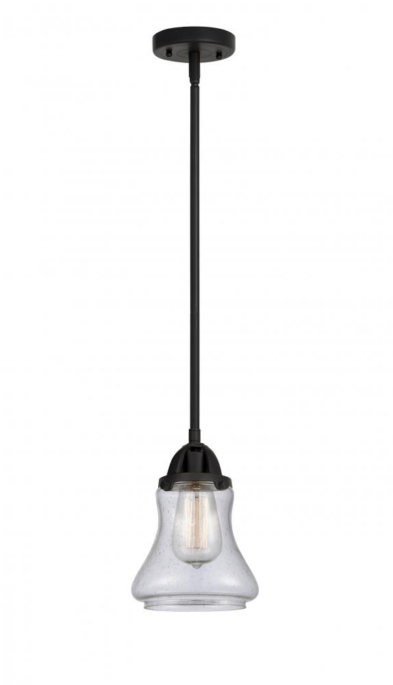 Bellmont - 1 Light - 6 inch - Matte Black - Cord hung - Mini Pendant