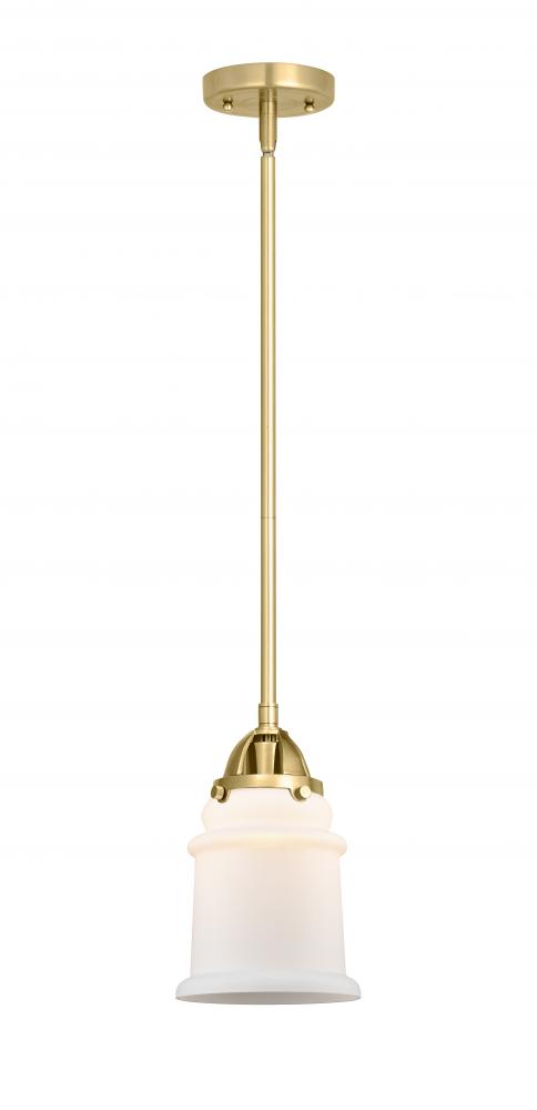 Canton - 1 Light - 6 inch - Satin Gold - Cord hung - Mini Pendant