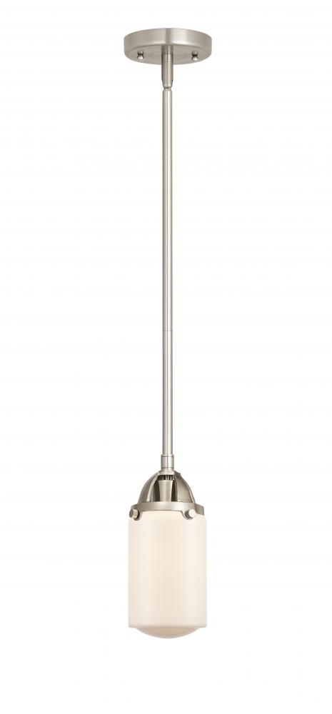 Dover - 1 Light - 5 inch - Brushed Satin Nickel - Cord hung - Mini Pendant