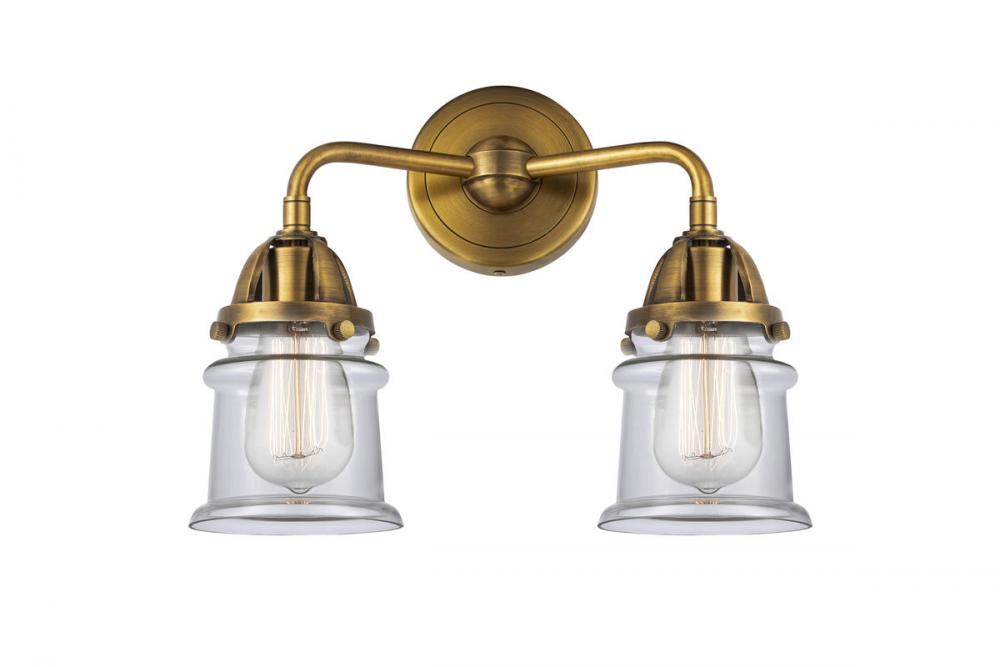Canton - 2 Light - 13 inch - Brushed Brass - Bath Vanity Light