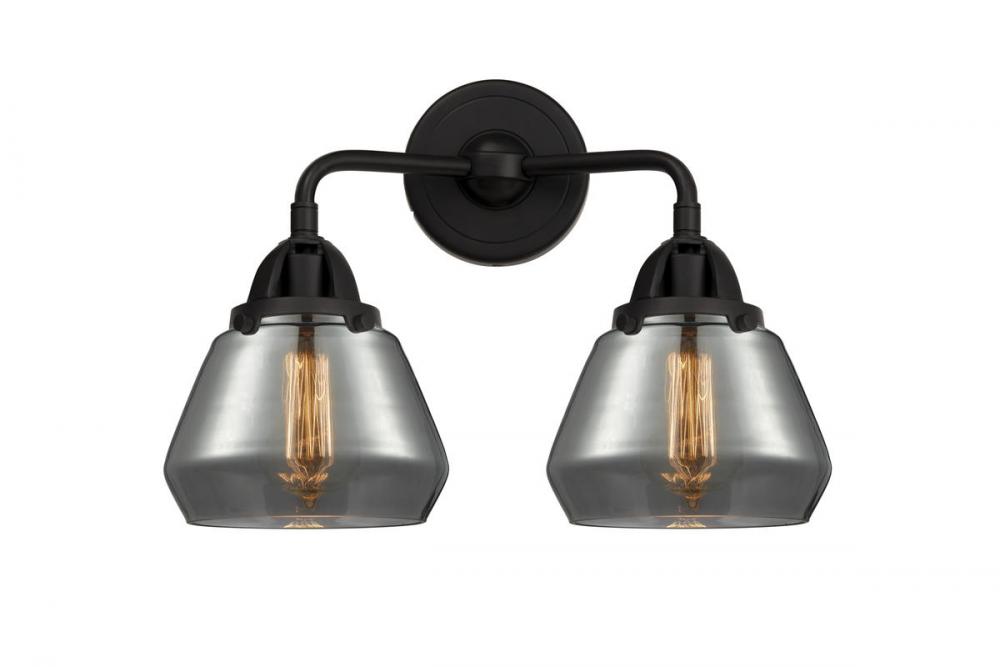 Fulton - 2 Light - 15 inch - Matte Black - Bath Vanity Light