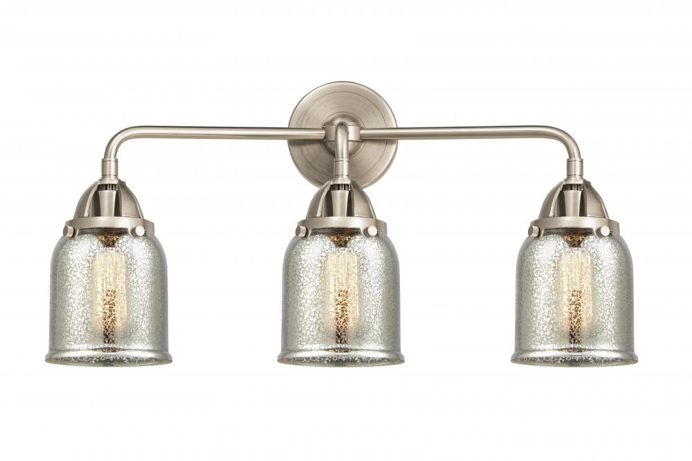 Bell - 3 Light - 23 inch - Brushed Satin Nickel - Bath Vanity Light