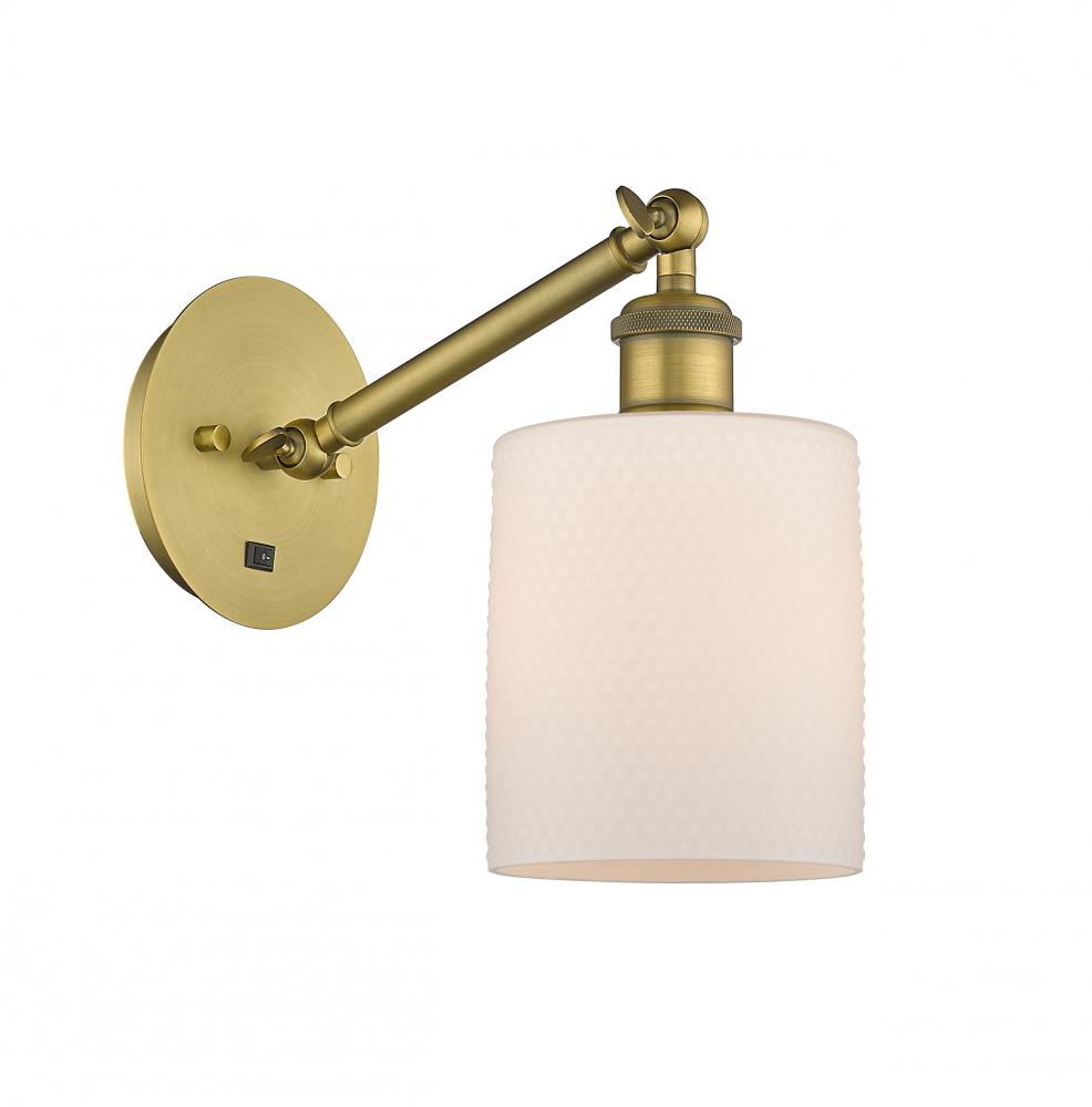 Cobbleskill - 1 Light - 5 inch - Brushed Brass - Sconce