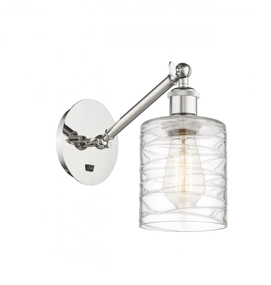 Cobbleskill - 1 Light - 5 inch - Polished Nickel - Sconce