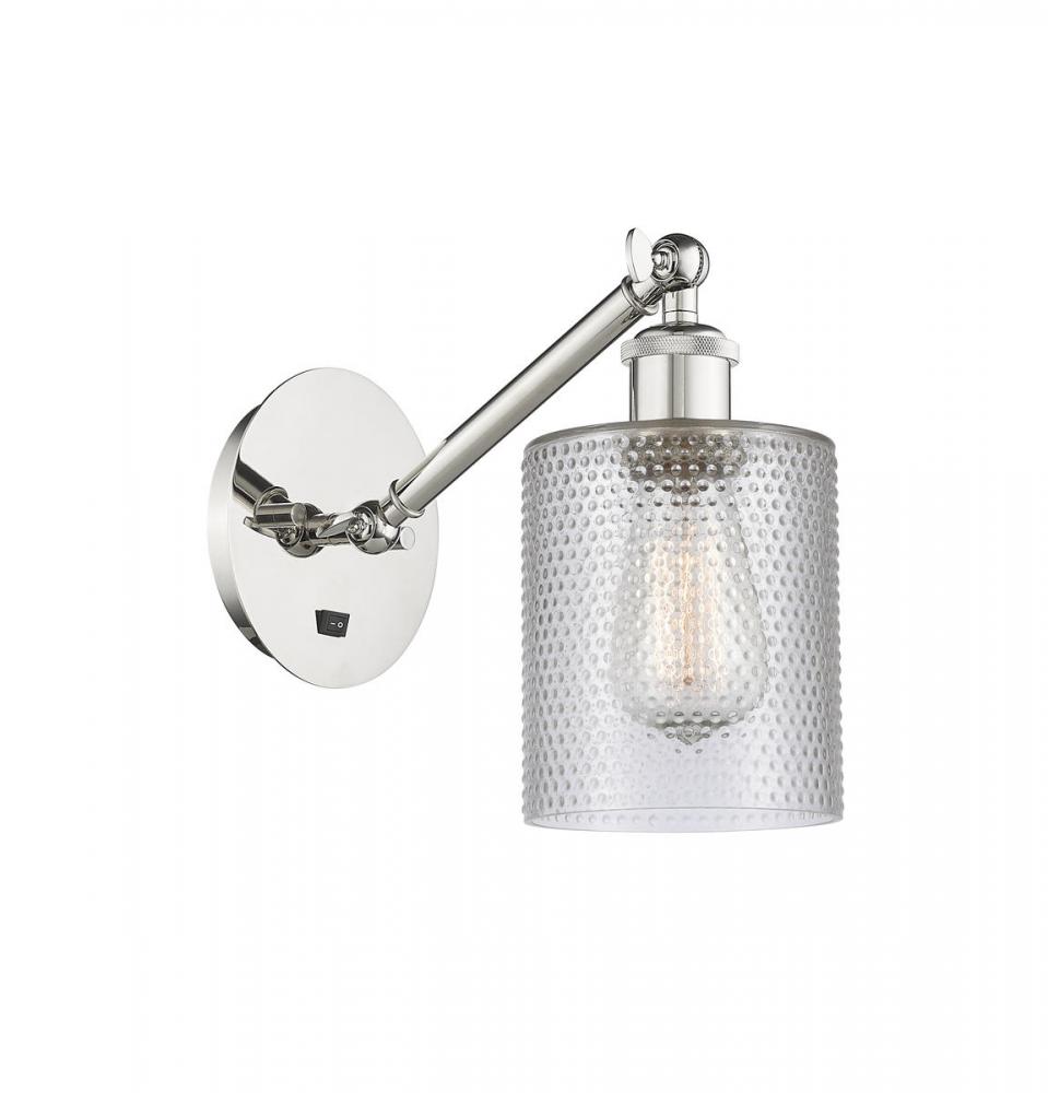 Cobbleskill - 1 Light - 5 inch - Polished Nickel - Sconce