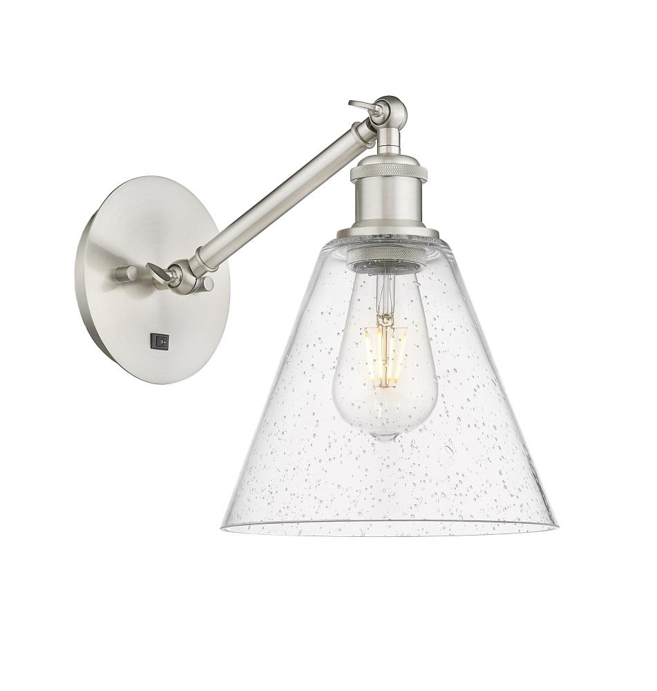 Berkshire - 1 Light - 8 inch - Brushed Satin Nickel - Adjustable Sconce