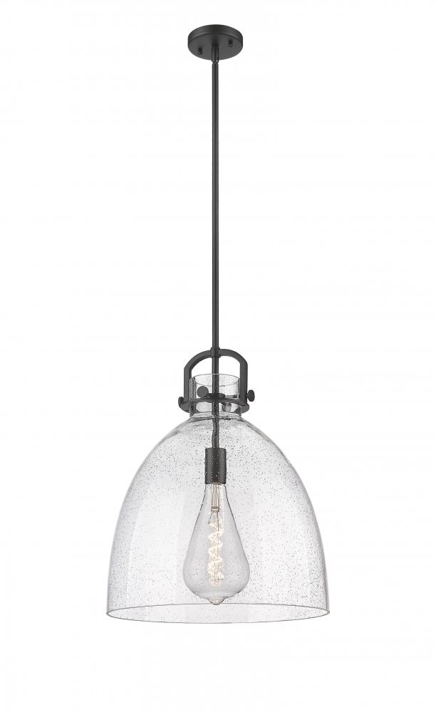 Newton Bell - 1 Light - 16 inch - Matte Black - Multi Pendant