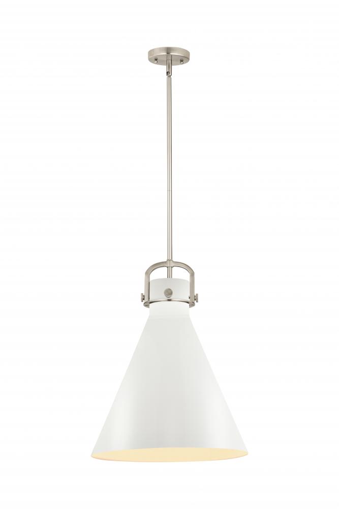 Newton Cone - 1 Light - 16 inch - Satin Nickel - Multi Pendant