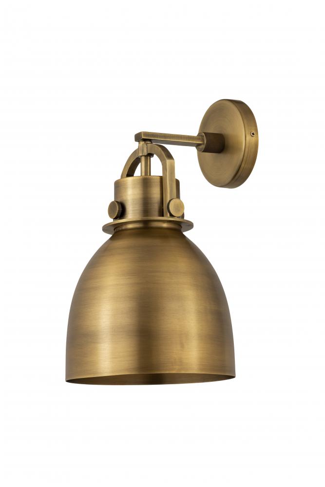 Newton Sphere - 1 Light - 8 inch - Brushed Brass - Sconce