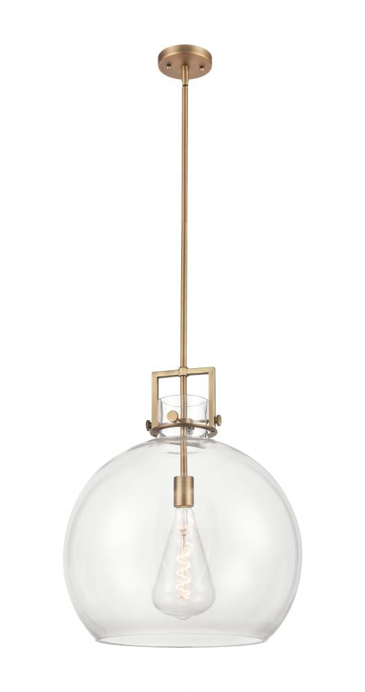 Newton Sphere - 1 Light - 18 inch - Brushed Brass - Pendant