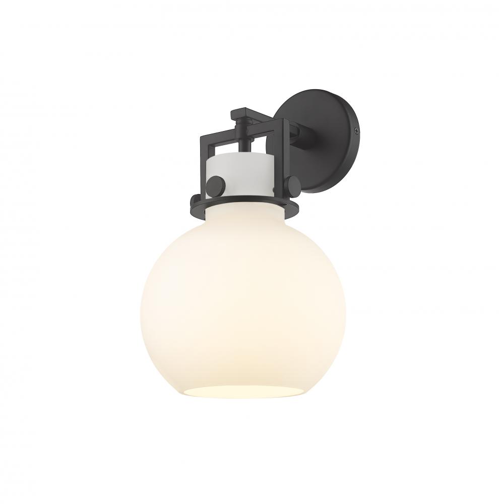 Newton Sphere - 1 Light - 8 inch - Matte Black - Sconce