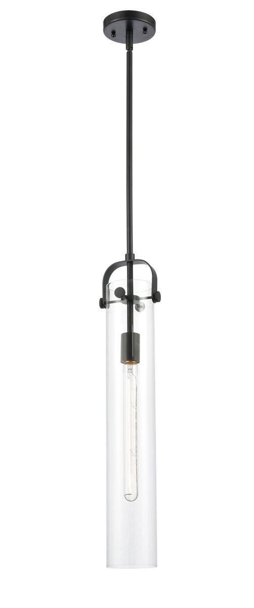 Pilaster - 1 Light - 5 inch - Matte Black - Cord hung - Mini Pendant