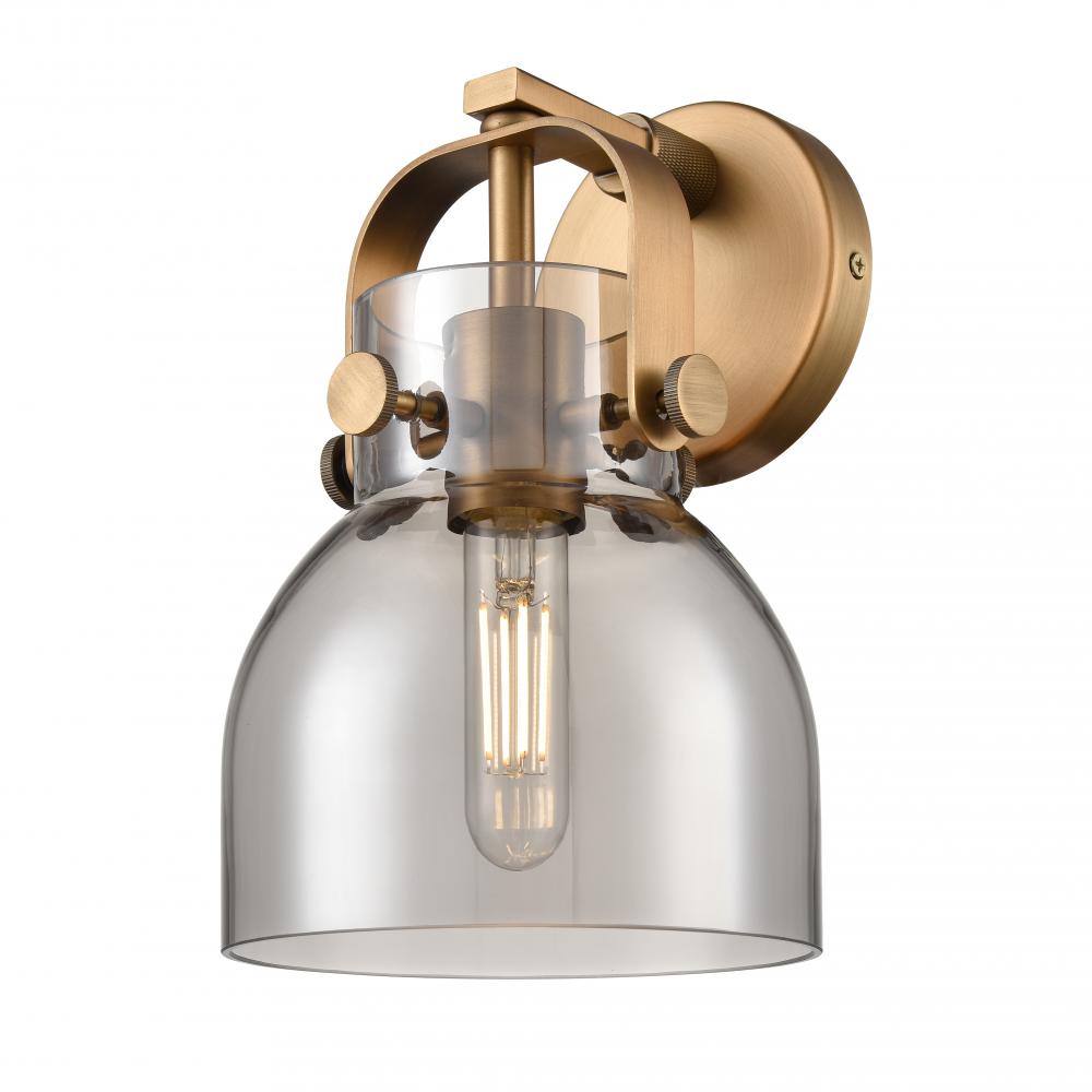 Pilaster II Bell - 1 Light - 7 inch - Brushed Brass - Sconce