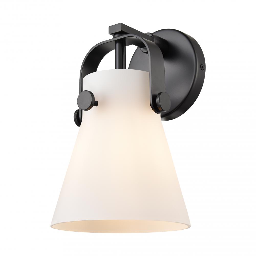 Pilaster II Cone - 1 Light - 7 inch - Matte Black - Sconce