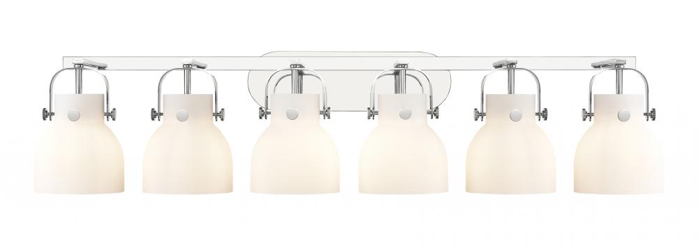 Pilaster II Bell - 6 Light - 46 inch - Polished Chrome - Bath Vanity Light