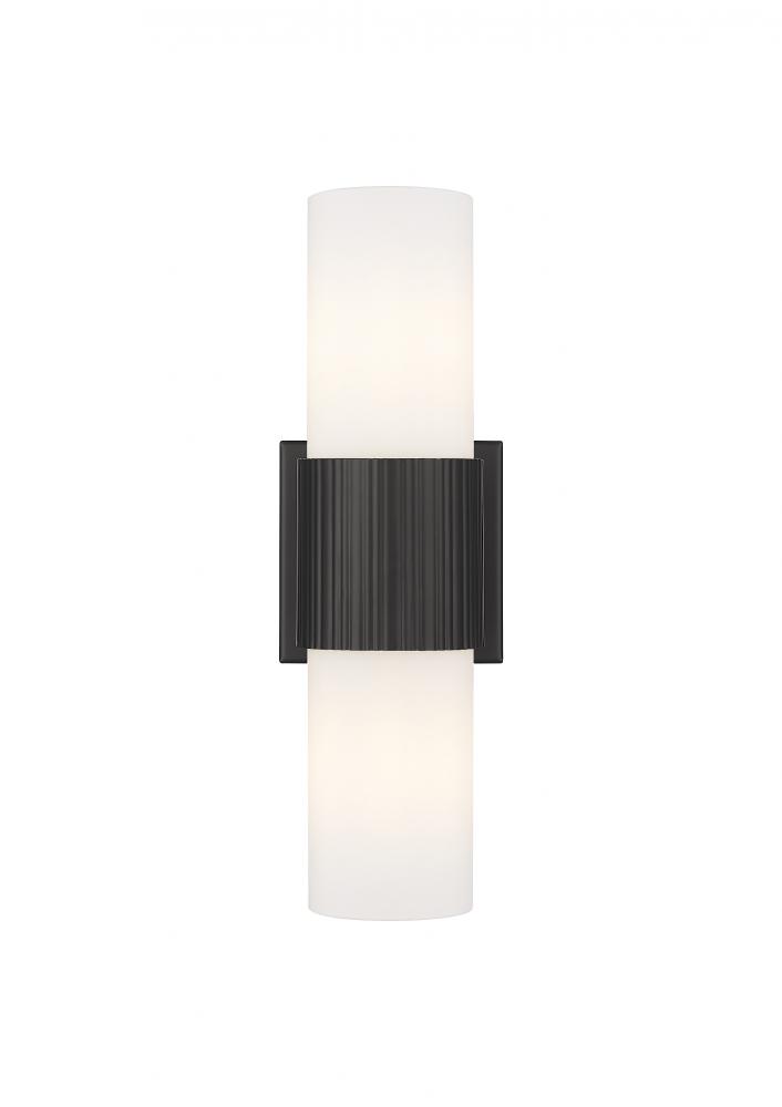 Bolivar - 2 Light - 5 inch - Matte Black - Bath Vanity Light