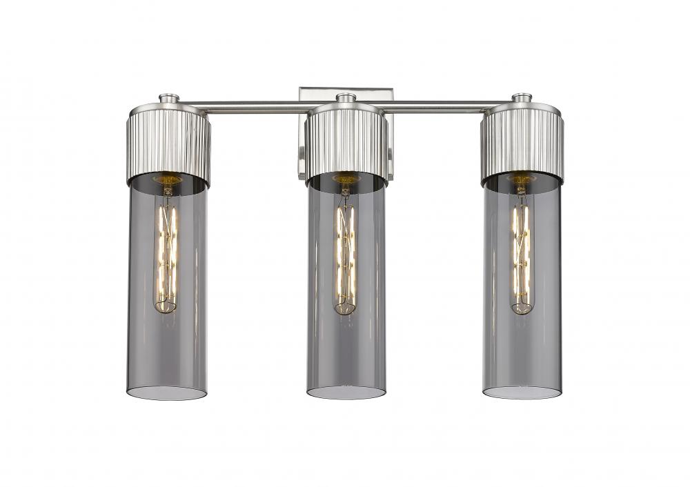 Bolivar - 3 Light - 21 inch - Satin Nickel - Bath Vanity Light