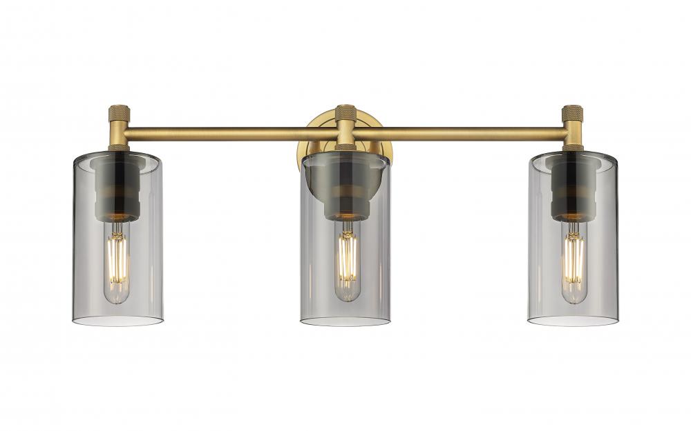 Crown Point - 3 Light - 24 inch - Brushed Brass - Bath Vanity Light