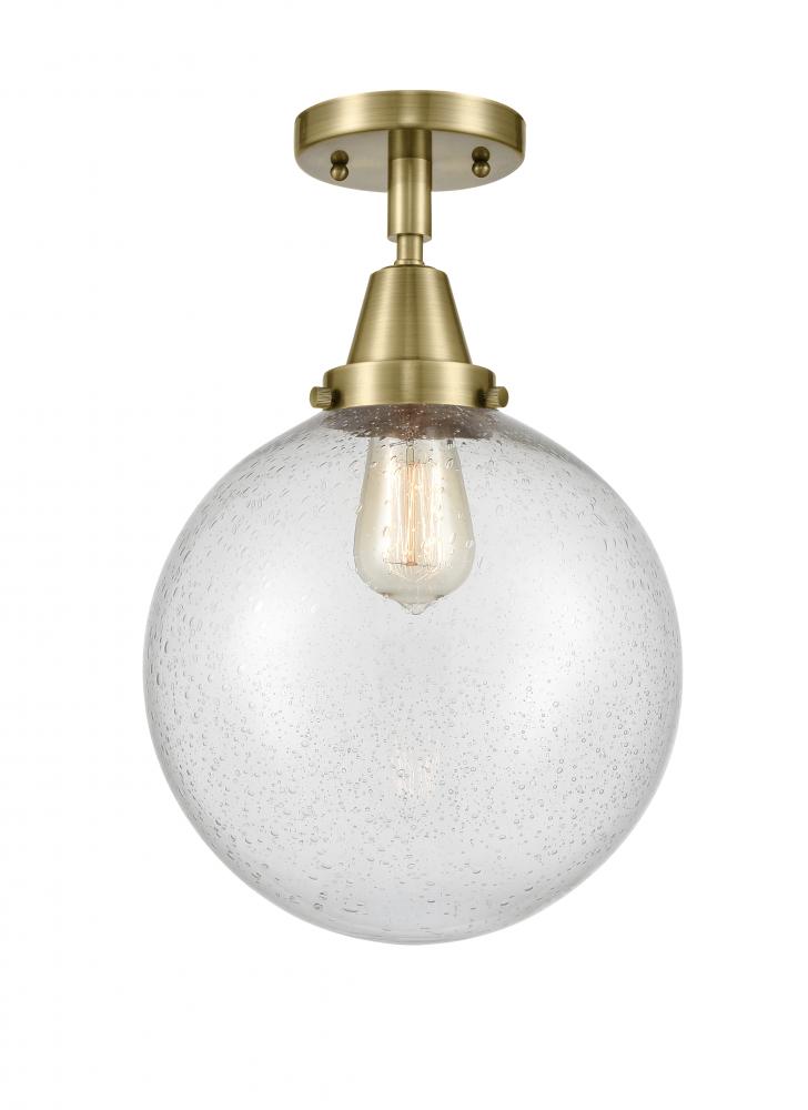 Beacon - 1 Light - 10 inch - Antique Brass - Flush Mount