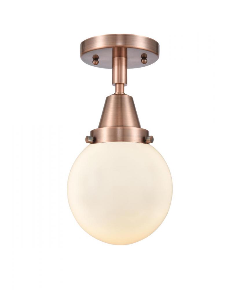 Beacon - 1 Light - 6 inch - Antique Copper - Flush Mount