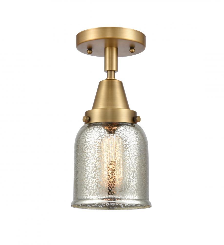 Bell - 1 Light - 5 inch - Brushed Brass - Flush Mount