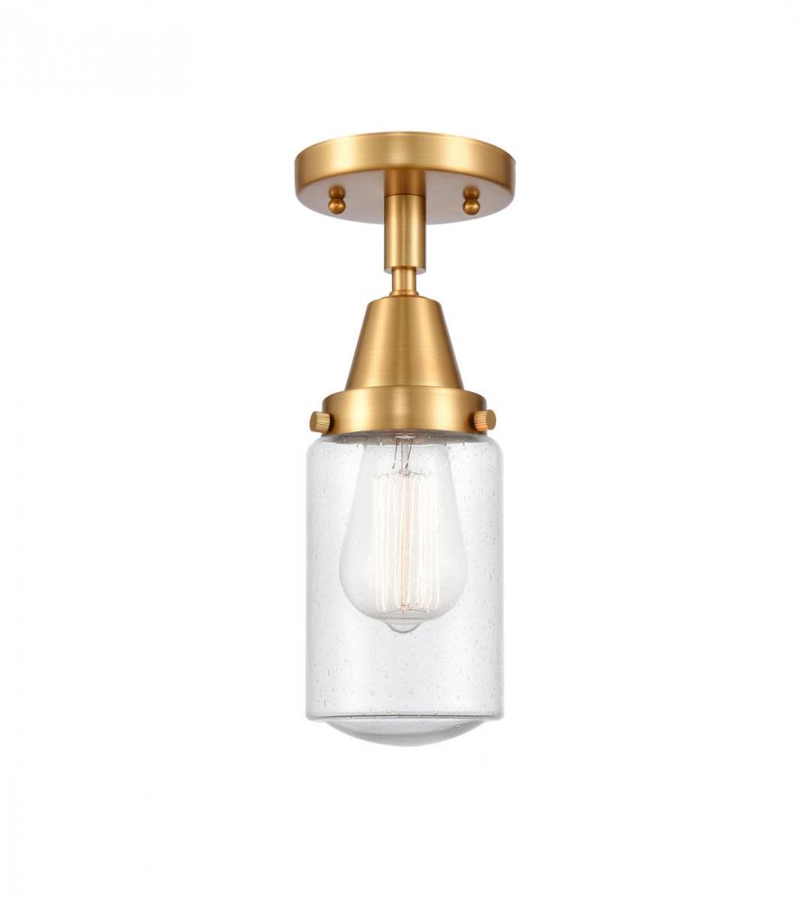 Dover - 1 Light - 5 inch - Satin Gold - Flush Mount