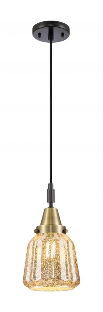 Chatham - 1 Light - 7 inch - Black Antique Brass - Mini Pendant
