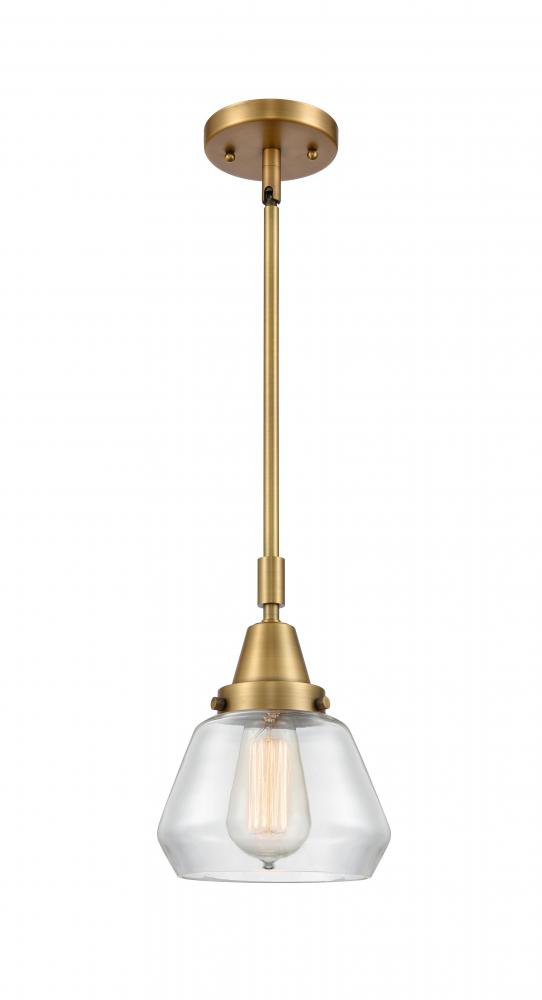 Fulton - 1 Light - 7 inch - Brushed Brass - Mini Pendant