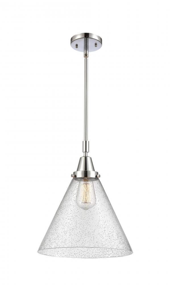 Cone - 1 Light - 12 inch - Polished Chrome - Mini Pendant