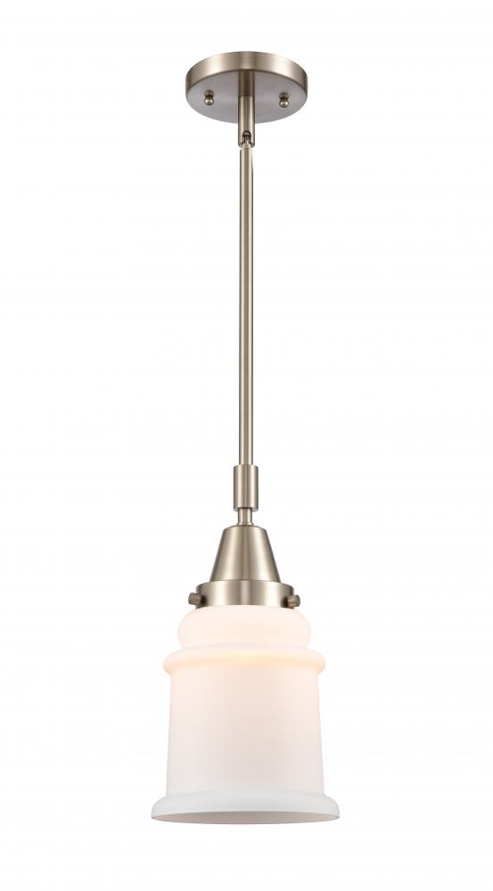 Canton - 1 Light - 7 inch - Brushed Satin Nickel - Mini Pendant