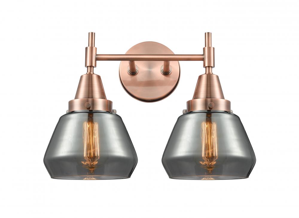 Fulton - 2 Light - 16 inch - Antique Copper - Bath Vanity Light