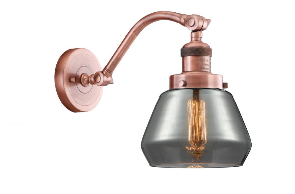 Fulton - 1 Light - 7 inch - Antique Copper - Sconce