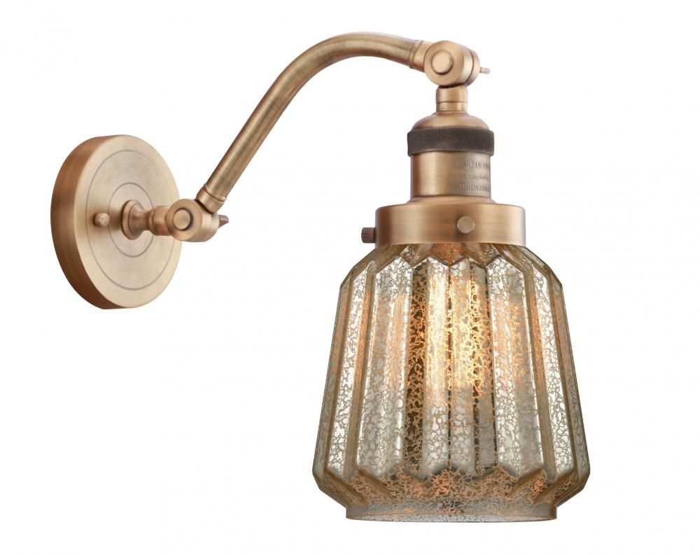 Chatham - 1 Light - 7 inch - Brushed Brass - Sconce