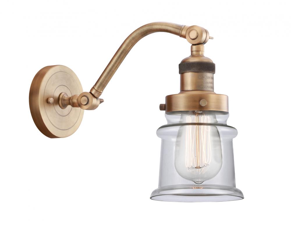 Canton - 1 Light - 7 inch - Brushed Brass - Sconce