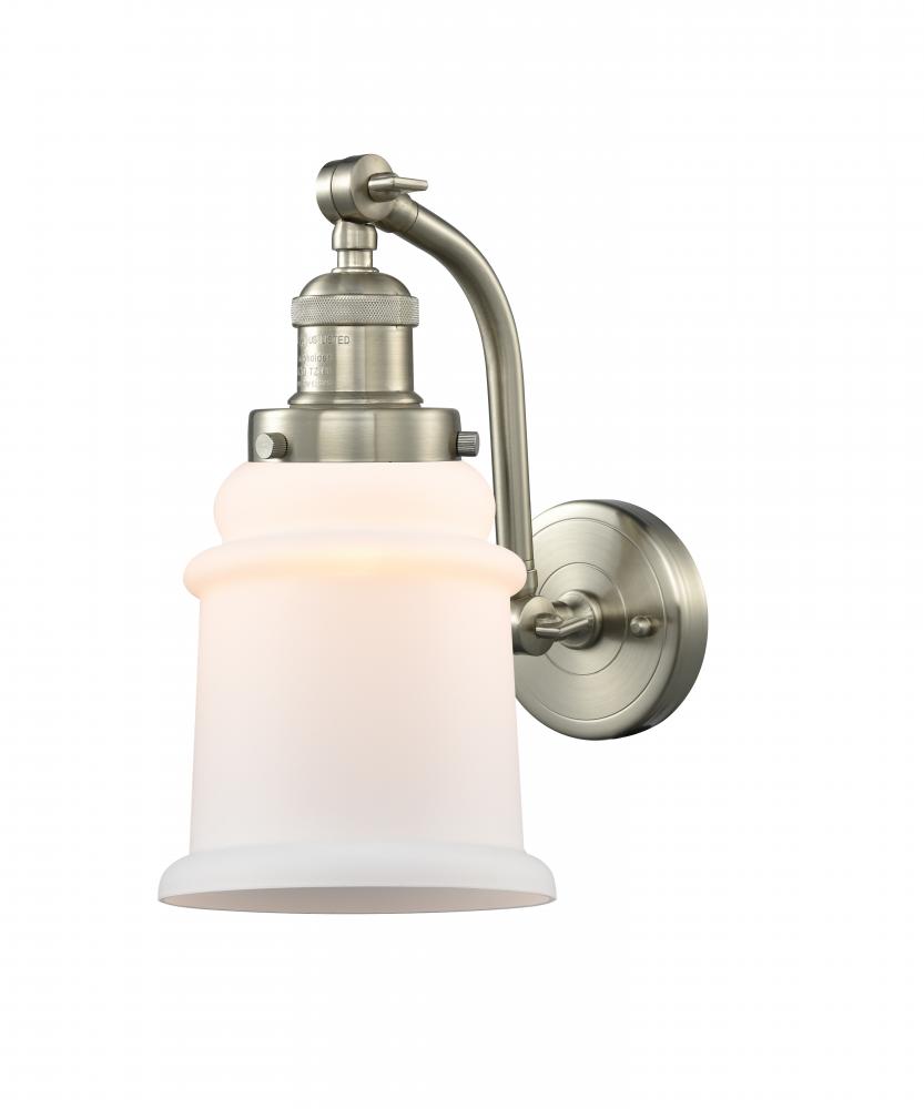 Canton - 1 Light - 6 inch - Brushed Satin Nickel - Sconce
