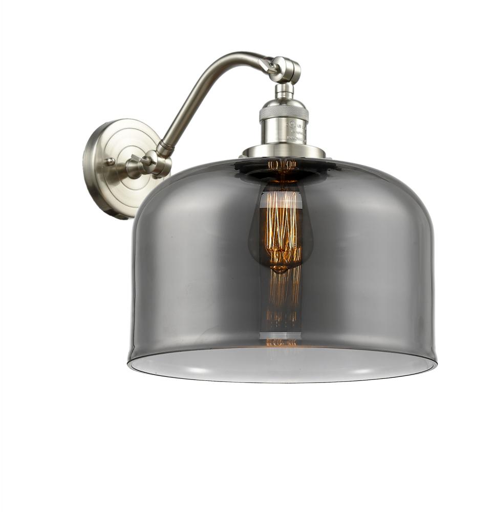 Bell - 1 Light - 12 inch - Brushed Satin Nickel - Sconce