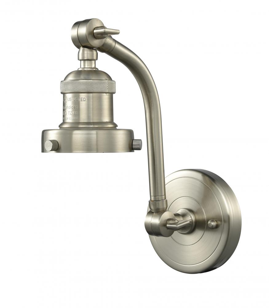 Double Swivel - 1 Light - 5 inch - Brushed Satin Nickel - Sconce