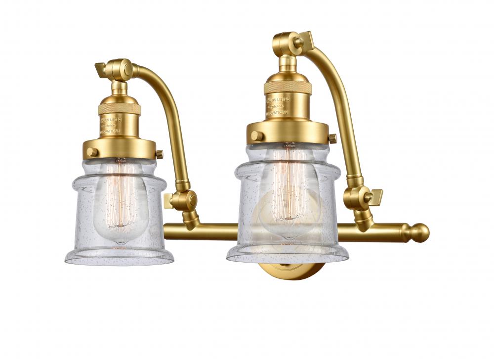 Canton - 2 Light - 18 inch - Satin Gold - Bath Vanity Light