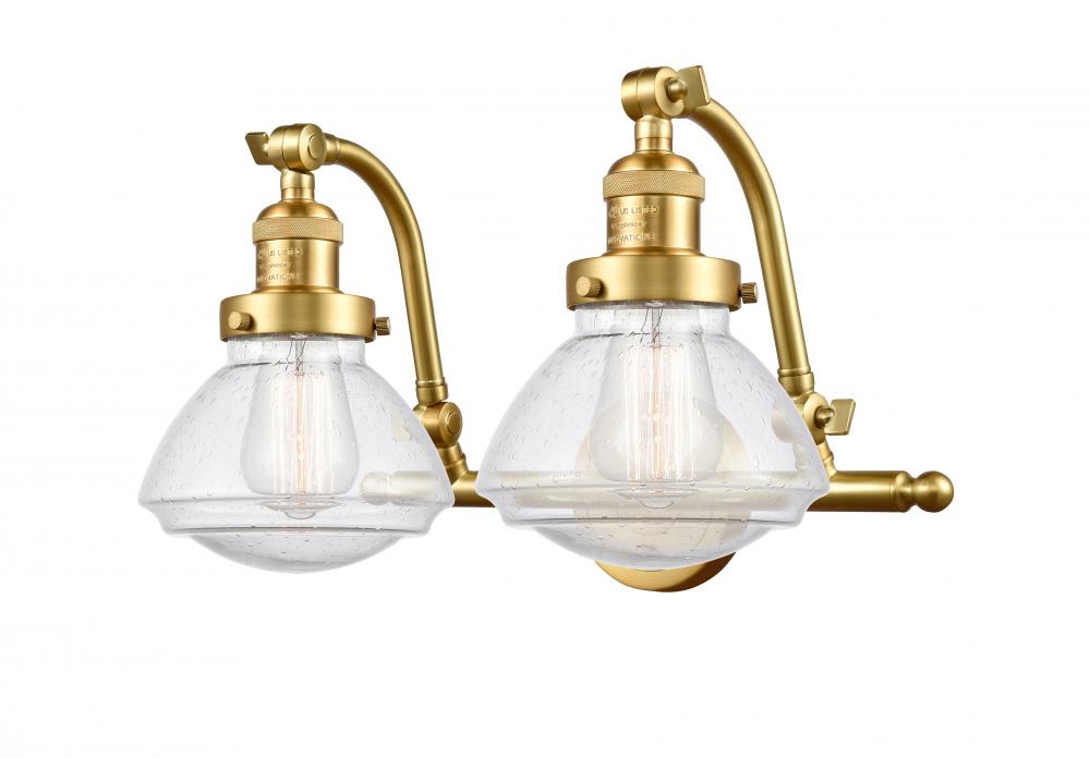 Olean - 2 Light - 19 inch - Satin Gold - Bath Vanity Light