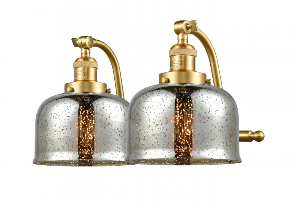 Bell - 2 Light - 18 inch - Satin Gold - Bath Vanity Light