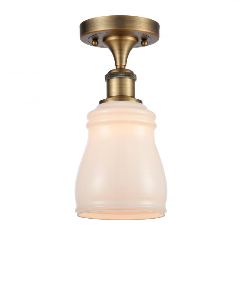 Ellery - 1 Light - 5 inch - Brushed Brass - Semi-Flush Mount